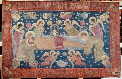 Entombment，1539（刺绣） 作者 安娜·图西娜